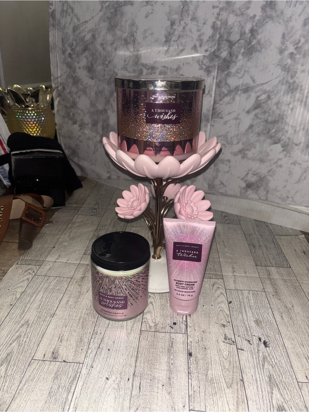 Bath and Bodyworks Thousand wishes gifts up
